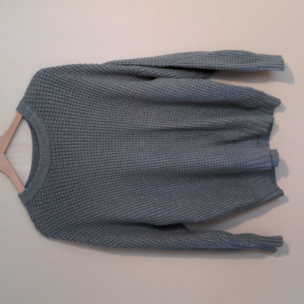 American Eagle Oversized Crew neck Sweater, Light Green, Small